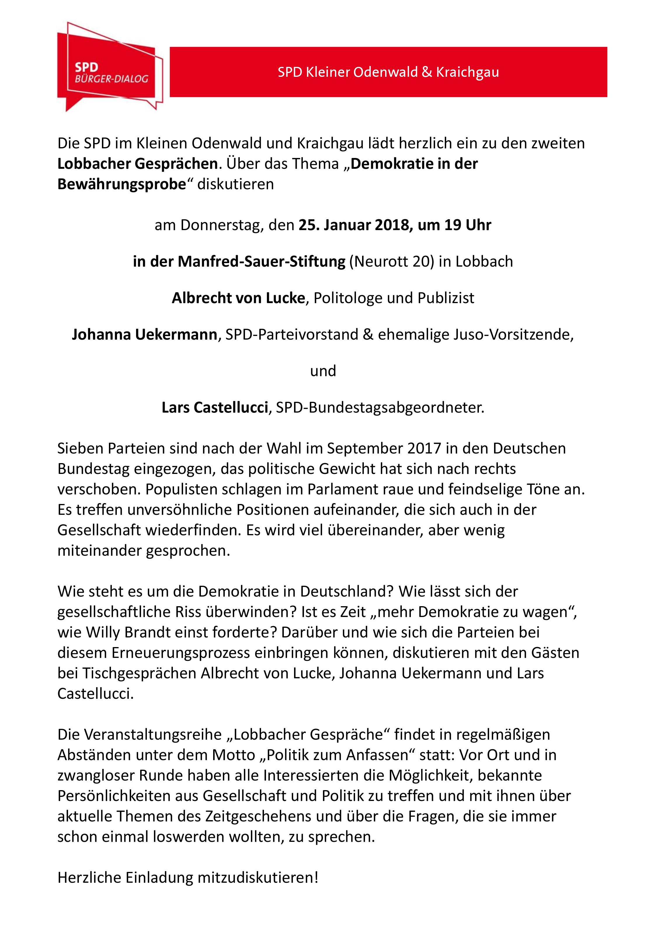 20180125 Flyer 2Lobbacher Gespräche2